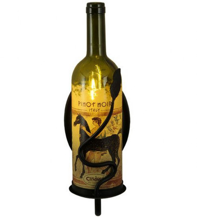 Tuscan Vineyard One Light Wine Bottle Wall Sconce 13.5 x 4.25 Inch by Meyda - 148859