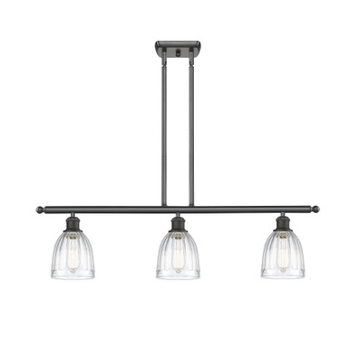 Brookfield 100W 3 LED Stem Hung Island 9.88 and 36 Inch Wide by Innovations - 516-3I-OB-G442-LED