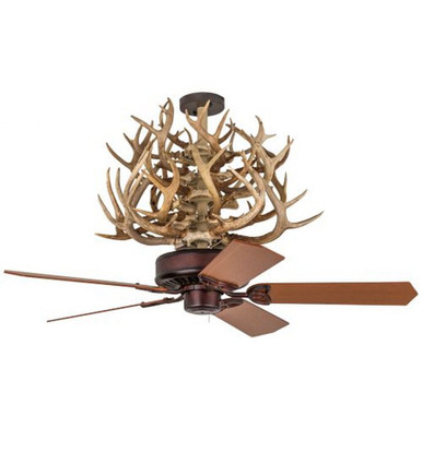 Antlers Whitetail Deer Chande 27 In H and 52 In W by Meyda Tiffany - 167253