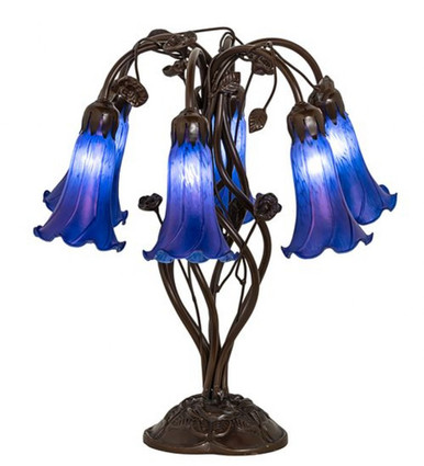 Pond Lily 6 Light Table Lamp 19 In H and 18 In W by Meyda Tiffany 255808 - 255808