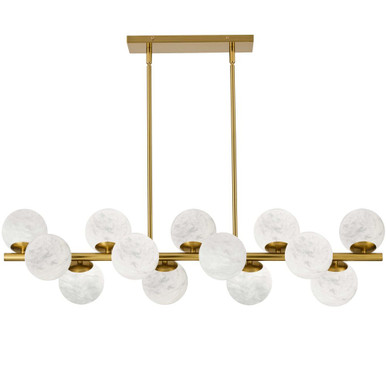 Giovanna 13 Light Pendant 11 Inch Tall and 40 Inch Wide by Dainolite - GVA-4013HP