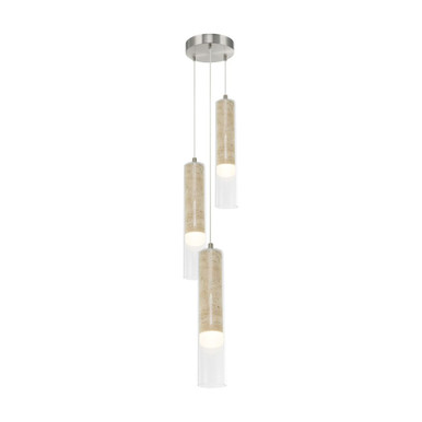 Zara 36W 3 LED Chandelier 14.8 Inch Tall and 8.66 Inch Wide by Artcraft - AC5103BN