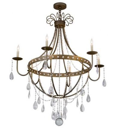 Azaleia 6 Light Chandelier 55 x 42 Inches Wide by Meyda Tiffany - 182546