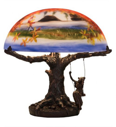 Maxfield Parrish 2 Light Reveries Table Lamp by Meyda Tiffany - 32108