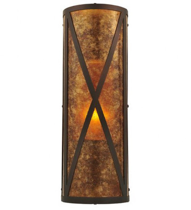 Saltire Craftsman 1 Light Wall Sconce 18 x 7 Inches by Meyda Tiffany 117850 - 117850