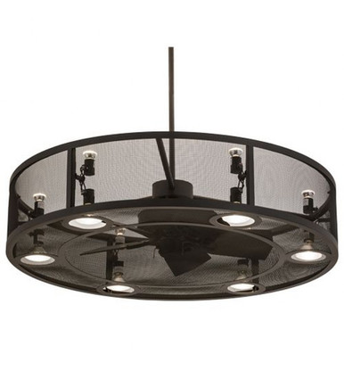 Paloma Golpe 6 Light Fandelier 18 In H and 48 In W by Meyda Tiffany - 171612