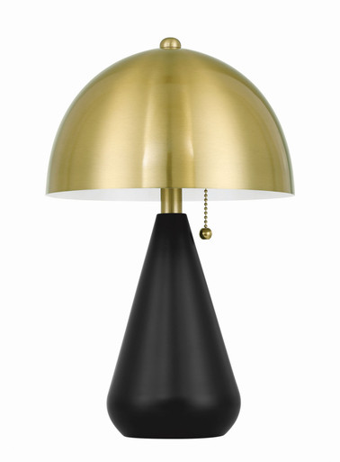 Shelby 2 Light Table Lamp 14.55 Inch Tall and 9.06 Inch Wide by Craftmade - 87014FBSB-T