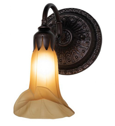 Pond Lily 1 Light Wall Sconce 10 x 5 Inches by Meyda Tiffany 251864 - 251864