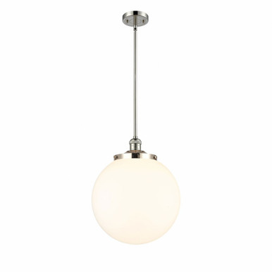 Beacon 1 Light Medium Stem Hung Pendant 14 Inch Wide by Innovations - 201S-G20-14
