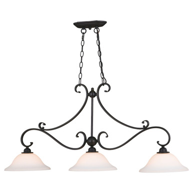 Monrovia 3 Light Traditional Linear Chandelier by Vaxcel - H0259