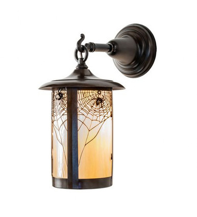 Fulton Spider Web 1 Light Hanging Wall Sconce 15 x 8 Inch by Meyda Tiffany - 166026