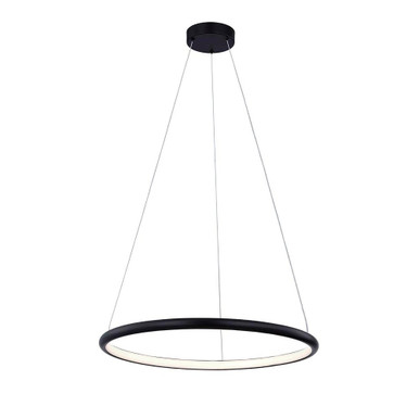 Circola 1 Light Large Pendant by Justice Design - NSH-4482-MBLK