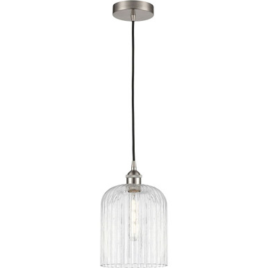 Bridal Veil 1 Light 8" Cord Down Mini Pendant 9X5 Wide by Innovations - 616-1P-SN-G559-8CL