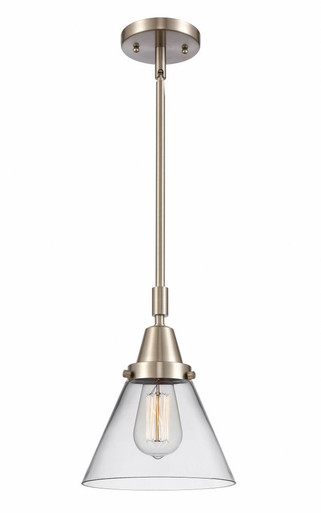 Cone 1 Light Stem Mini Pendant 11.13 Inch Tall X 8 Inch Wide by Innovations - 447-1S-SN-G42