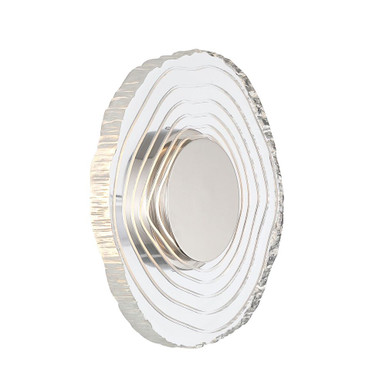 Luminwood 11W 1 LED Wall Sconce 12 Inch Tall and 12 Inch Wide by Golden - 1921-WSC12 PN-RE