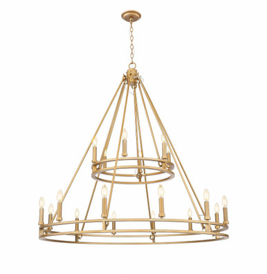 Dennison 18 Light Chandelier 39.5 Inch Tall and 47.5 Inch Wide by Z Lite - 4005-18SBR