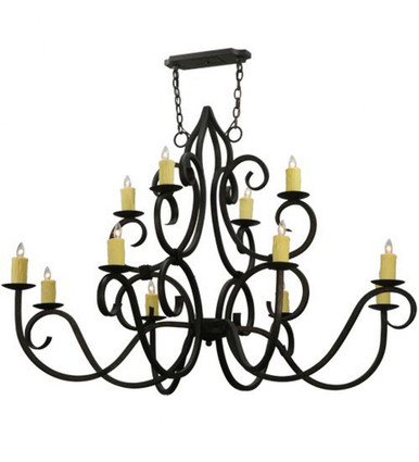 Clayton 12 Light Chandelier 45 x 60 Inches Wide by Meyda Tiffany - 117787