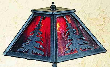 H Pines Accent Lamp 14 Inch H and 10 Inch W by Meyda Tiffany 31403 - 31403