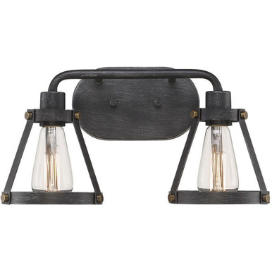 Wicker Park 2 Light Vanity Light by Designers Fountain - d212m-2b-wp