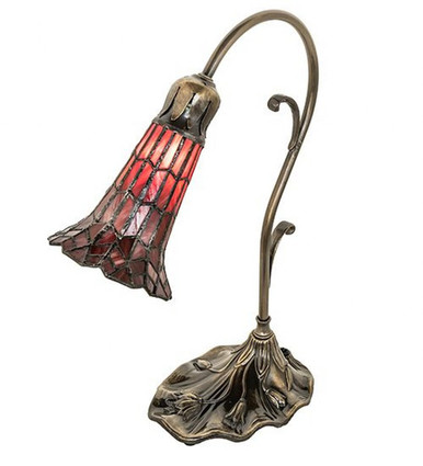 Pond Lily 1 Light Accent Lamp 15 In H and 7 In W by Meyda Tiffany 251853 - 251853