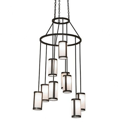 Cartier 9 Light Cascading Chandelier 80 x 35 Inch by Meyda 251320 - 251320