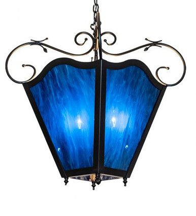 Terena 4 Light Pendant 36 Inches Tall and 28 Inches Wide by Meyda Tiffany - 231357