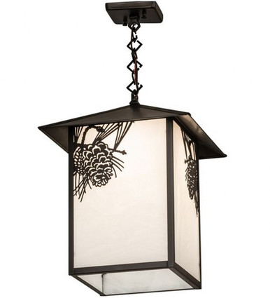 Seneca Winter Pine 1 Light Pendant 24 x 20 Inches by Meyda Tiffany - 244161