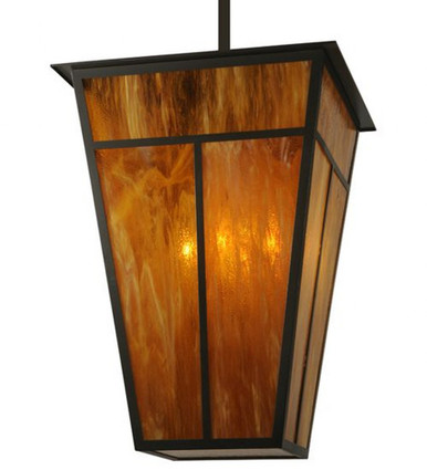 T Mission 6 Light Square Hanging Lantern Pendant 96.5 x 51 Inch by Meyda - 119177