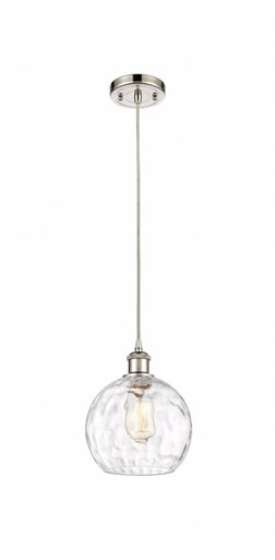 Athens Water Glass 1 Light Cord Hung Mini Pendant 10 X 8 by Innovations - 516-1P-PN-G1215-8
