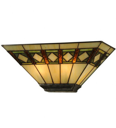Diamond Band Mission 2 Light Wall Sconce 6.5 x 16 Inches by Meyda Tiffany - 150910
