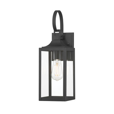 Halston 1 Light Outdoor Wall Mount 16.75 InchX5.25 Inch Wide by Millennium - 402001-PBK