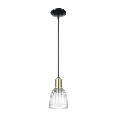 Brookfield 1 Light Clear Stem Hung Mini Pendant 10 Inch Tall by Innovations - 716-1S-G442