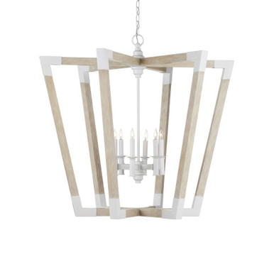 Bastian 6 Light Oversized Pendant 37.25 Inch Wide by Currey Company - 9000-1110