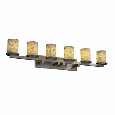 Alabaster Rocks Dakota 6 Light Vanity Light by Justice Design - ALR-8786-10