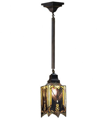 Cottage Mission 1 Light Small Pendant by Meyda Tiffany 49126 - 49126