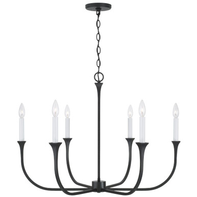Decklan 6 Light Large Chandelier by Capital - 452361BI