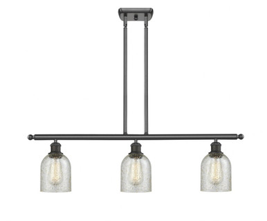 Caledonia 3 Light Stem Hung Island 9.5 Inch and 36 Inch Wide by Innovations - 516-3I-OB-G259