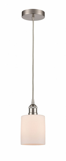 Cobbleskill 1 Light Cord Mini Pendant 9 and 5 Inch Wide by Innovations - 616-1P-SN-G111