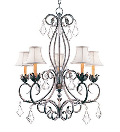 Felicia 5 Light Chandelier 36 x 28 Inches Wide by Meyda Tiffany - 120311