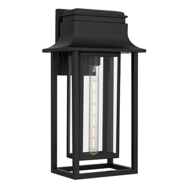 Garner 1 Light Outdoor Wall Lantern 20.25 Inch X 10.5 Inch Wide by Quoizel - GARN8410MBK
