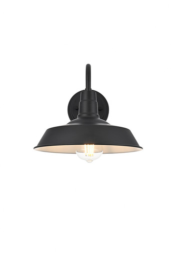 Franco 1 Light Outdoor Wall Mount 9 Inch Tall and 10 Inch Wide by Elegant - OD805W9BK