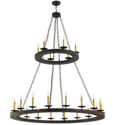 Loxley 24 Light 2 Tier Chandelier 81 x 61 Inches Wide by Meyda Tiffany - 158584