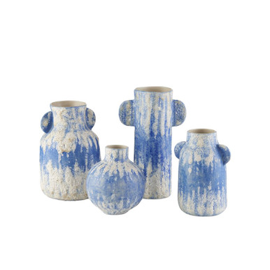 Paros 10 Inch Vase (Set of 4) by Currey Company - 1200-0738