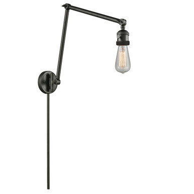 Bare Bulb 1 Light Adjustable Swing Arm Wall Sconce 30X 5 by Innovations - 238-OB