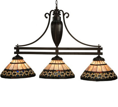 Ilona 3 Light Medium Island Pendant by Meyda Tiffany - 125111