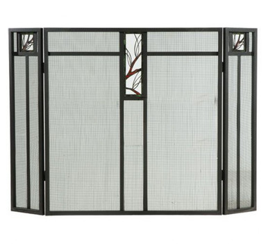 Pine Branch 33.5 Inch Fireplace Screen by Meyda Tiffany - 124965