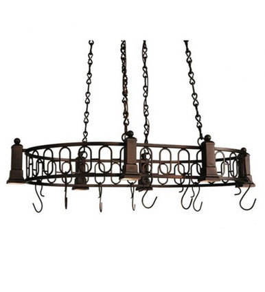 Revival Deco 6 Light Pot Rack 20 x 28.5 Inches by Meyda Tiffany - 121343
