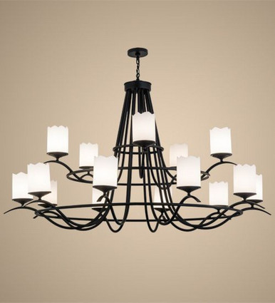 Octavia 15 Light 2 Tier Chandelier 51.5 x 78 Inches Wide by Meyda Tiffany - 165222
