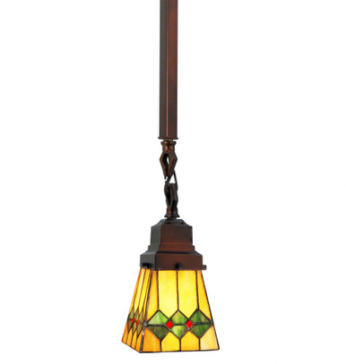 Martini Mission 1 Light Small Pendant 23 Inch Tall by Meyda Tiffany - 49120