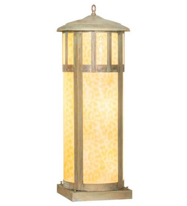Double Bar Mission 6 Light Outdoor Pier Mount 37.5 x 15 In by Meyda Tiffany - 214066